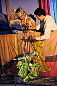 Traditional Burmese show puppet in our hotel in Mandalay, Myanmar  